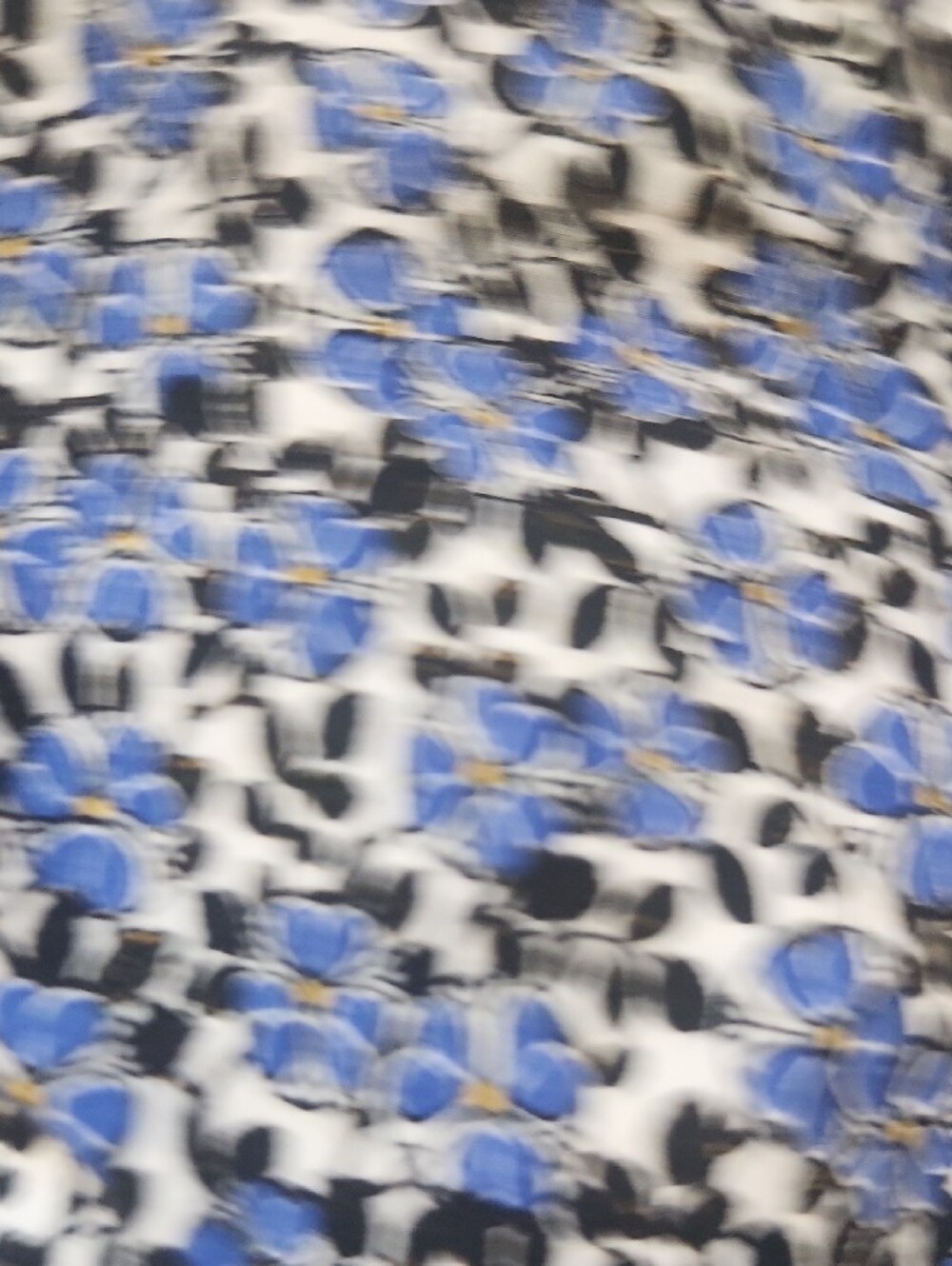 🍁LAST CHANCE🍁Max Studio Blue Black Floral Print Maxi Skirt - Picture 4 of 8